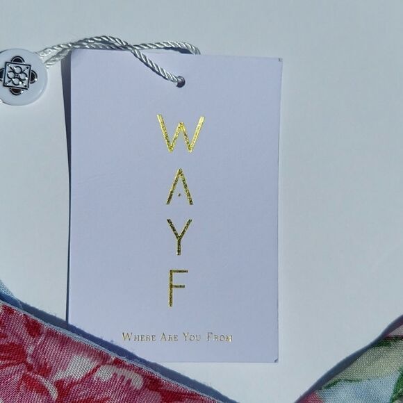 WAYF Tamera Floral Linen Tank Crop Top Sz L NWT - Picture 7 of 13